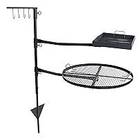 Algopix Similar Product 15 - Sunnydaze Swiveling DualGrill Campfire