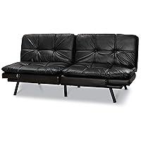 Algopix Similar Product 14 - Mainstay Memory Foam FutonBlack PU