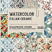 Algopix Similar Product 13 - Watercolor Italian Ceramic Scrapbook