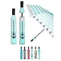 Algopix Similar Product 13 - VINRELLA Seaside Blue Wine Bottle