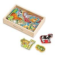 Algopix Similar Product 6 - Melissa  Doug Wooden Animal Magnets 