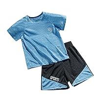 Algopix Similar Product 6 - FYANRD Kids Sports Shorts Sets Boys