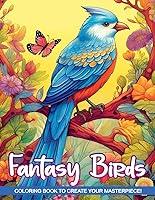 Algopix Similar Product 18 - Fantasy Birds Coloring Book Birds