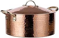 Algopix Similar Product 10 - DEMMEX 12MM Thick Hammered Copper Soup