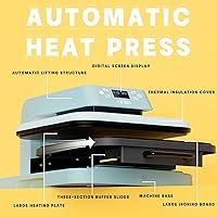 BetterSub Heat Press 12'' x15'' Combo 5 in 1 360 Degree Swivel, Purple