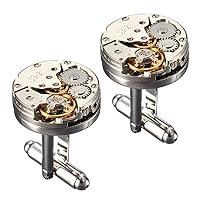 Algopix Similar Product 6 - CufflinksBaban Deluxe Steampunk Mens