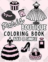 Algopix Similar Product 13 - Paris Boutique Coloring Book For