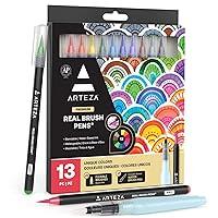 Algopix Similar Product 17 - ARTEZA Real Brush Pens 12 Watercolor