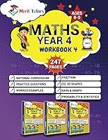 Algopix Similar Product 14 - Year 4 Maths Workbook 4 Fraction and