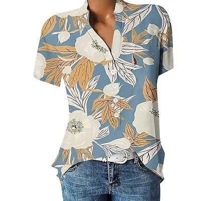 Best Deal for Beige XXXL Sexy Button Down Shirts for Women with