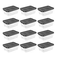 Algopix Similar Product 12 - Sterilite 16 Quart Plastic Stacker Box