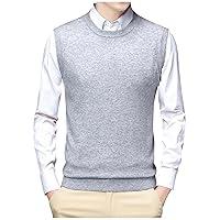 Algopix Similar Product 15 - XINSHIDE Sweater Vest for Men Crewneck