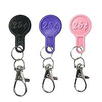 Algopix Similar Product 3 - Quarter Holder Keychain for Cart Key 