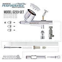 Master Airbrush Powerful Cordless Handheld Acrylic Paint Airbrushing System  with 12 Primary Opaque Paint Colors, Reducer Cleaner Kit - 20 to 36 PSI