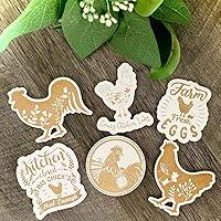 Algopix Similar Product 10 - Chicken Magnets Farm Animal Magnets