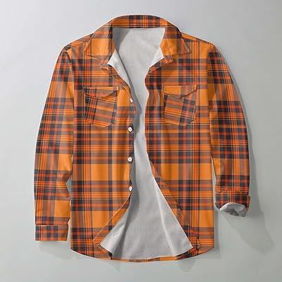 Best Deal for Men's Plaid Jacket Shirt Flannel Shirts for Men