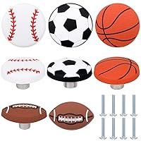 Algopix Similar Product 4 - Menkxi 16 Pcs Sports Ball Dresser Knobs