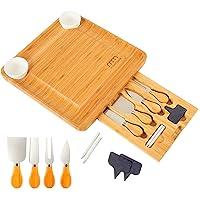 Algopix Similar Product 1 - MaxMoxie Bamboo Cheese Board and