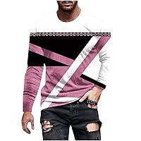 Algopix Similar Product 17 - D526 Hot Pink Man Long Sleeve T Shirts