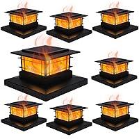 Algopix Similar Product 9 - Dynaming 8 Pack Solar Flame Post Lights