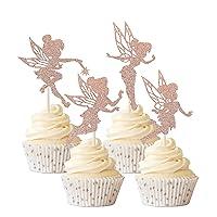 Algopix Similar Product 9 - Rsstarxi 24 Pack Fairy Cupcake Toppers