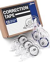 Algopix Similar Product 8 - Dynta Correction Tape 12 Pack White