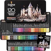 Algopix Similar Product 10 - Castle Art Supplies 120 Colored Pencils