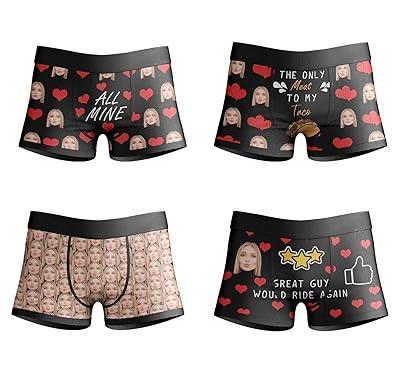 Custom Face Boxers Valentine's Day Gifts For Him - BE MINE