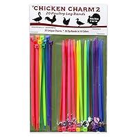 Algopix Similar Product 7 - 20 Chicken Charm 2 Poultry Leg Bands 