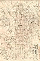 Algopix Similar Product 9 - Louisville Map Journal Vintage 1879