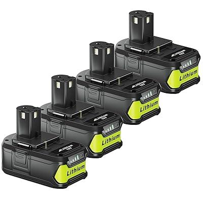 for 18V Ryobi Battery Replacement | P108 7.0Ah Li-ion Battery 4 Pack