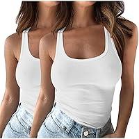 Algopix Similar Product 10 - Womens Sleeveless Tank Top 2 PCS