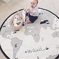 Algopix Similar Product 10 - 53 Inches Adventure World Map Pattern