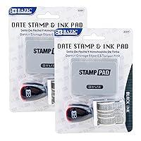 Algopix Similar Product 9 - BAZIC Date Stamp and Ink Pad Black