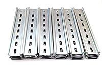 Algopix Similar Product 19 - 30 Pieces DIN Rail Slotted Steel Zinc