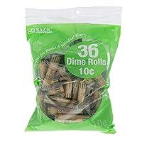 Algopix Similar Product 2 - BAZIC Coin Wrappers Rolls  Dime Made