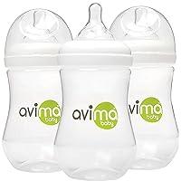 Algopix Similar Product 9 - Avima Baby 9 oz Anti Colic Baby Bottles