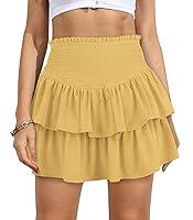 Algopix Similar Product 9 - Vigorics Yellow Skirt High Waisted