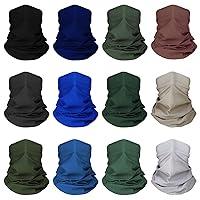 Algopix Similar Product 3 - 12 pcs Breathable Neck Gaiter Face