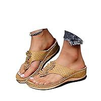 Algopix Similar Product 4 - KAPRIOY Wedge Sandals for Women Yoga