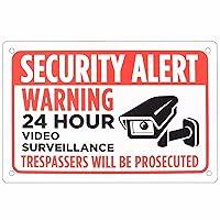 Algopix Similar Product 2 - Security Alert Sign  18 x 12