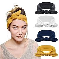 Algopix Similar Product 3 - DRESHOW 4 Pack Headbands for Women Bow