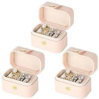 Algopix Similar Product 5 - KUKUVR 3 Pieces Small Travel Ring Box