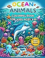 Algopix Similar Product 7 - OCEAN ANIMALS COLORING BOOK FOR KIDS