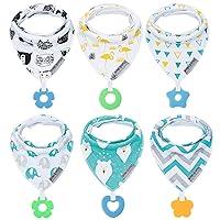 Algopix Similar Product 17 - vuminbox Baby Bandana Drool Bibs 6Pack