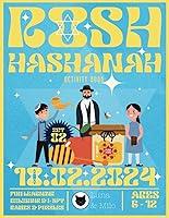 Algopix Similar Product 1 - Rosh Hashanah Activity Book for Kids 