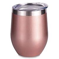 Algopix Similar Product 19 - SUNWILL Insulated Wine Tumbler with Lid