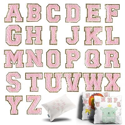 LETERS Glitter BIG Alphabet Letter Stickers Self Adhesive DIY A4 DACORATION  
