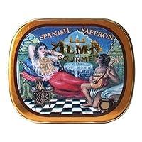 Algopix Similar Product 5 - Alma Gourmet Spanish Saffron Tin 2 Gram