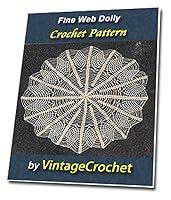 Algopix Similar Product 13 - Fine Web Doily Vintage Crochet Pattern